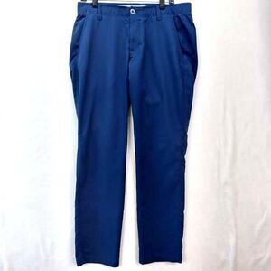 Under Armour Golf Pants Mens Size 34x30 Blue Performance Stretch Casual Chinos